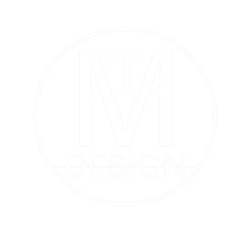 TM design logo in white